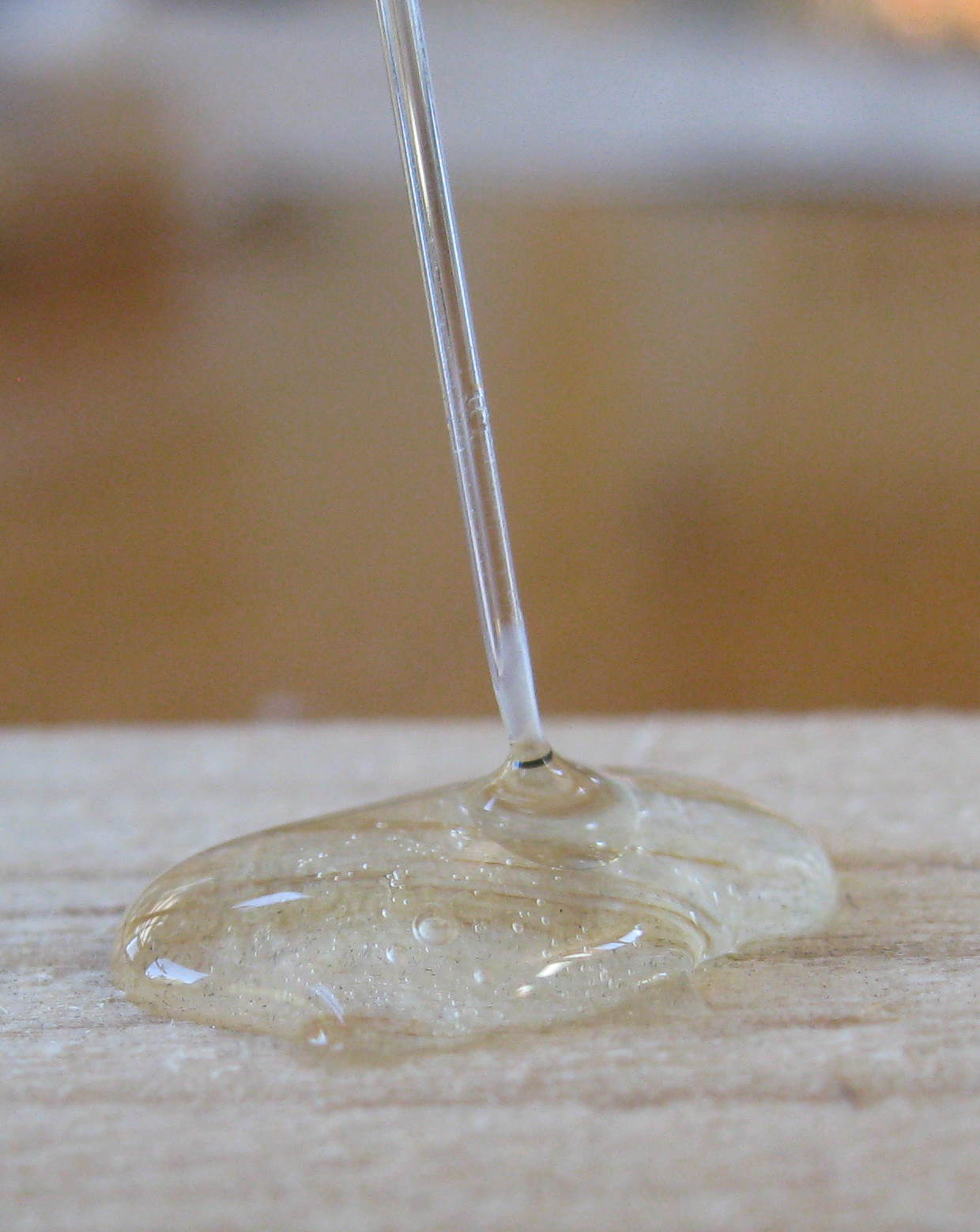 Glue the sphere to the shim