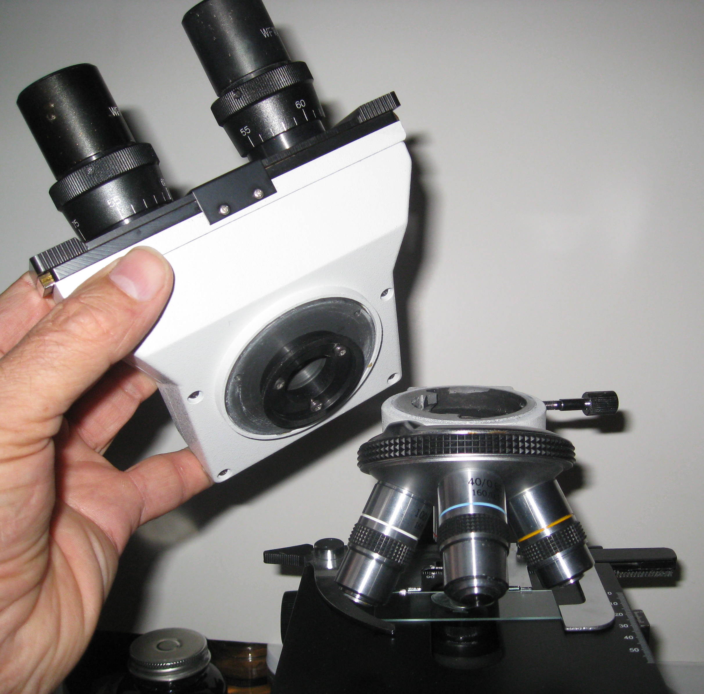 Removing the binocular eyepiece assembly