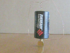 Homopolar motor in motion