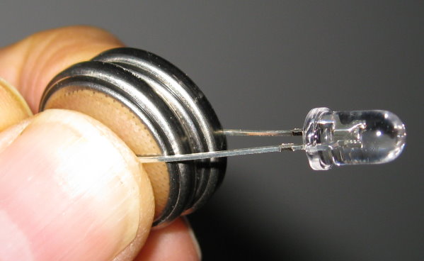 UV LED and batteries