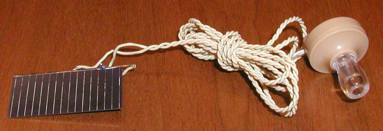 Solar cell with earphone